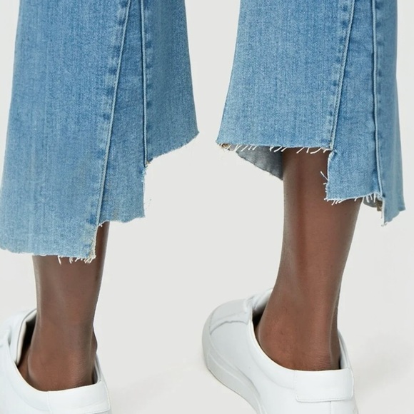 FRAME DENIM Le Crop Mini Boot Kick-Flare Mid Rise Triangle Gusset Jeans Size 26 - Picture 4 of 16